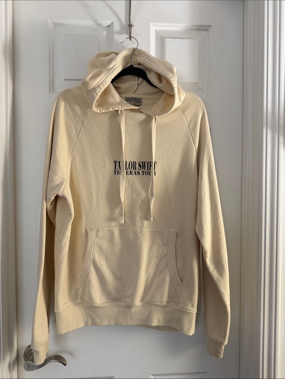 Taylor Swift Eras Tour Cream Hoodie - Pullover Sweatshirt XS